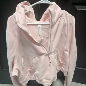 Lululemon Oversized Scuba Half Zip Hoodie - Flush Pink